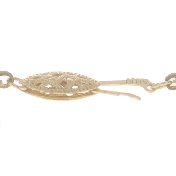Yellow Gold Cultured Pearls Knotted Strand Necklace 24 1/4 14k
